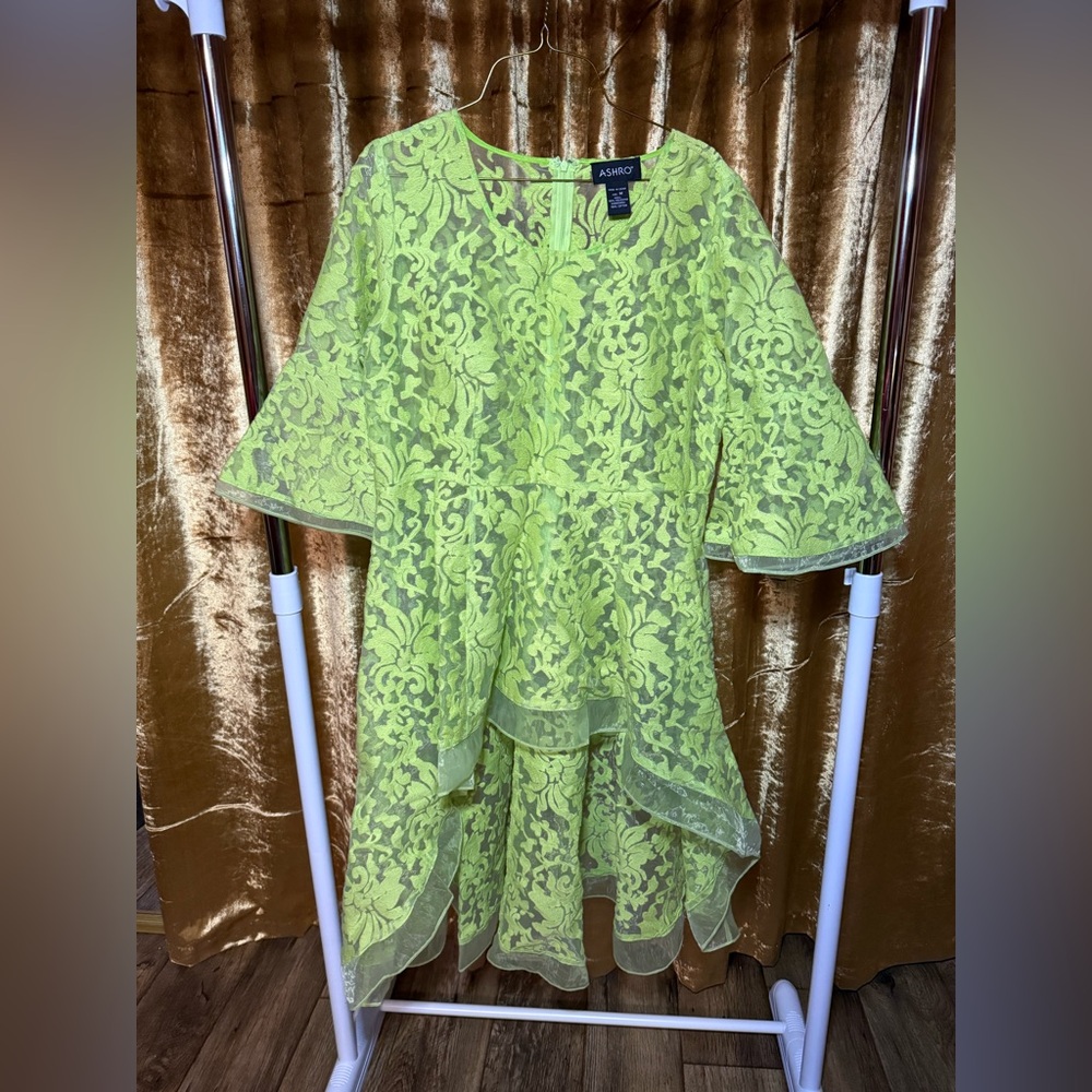 Ashro high low sheer dress
